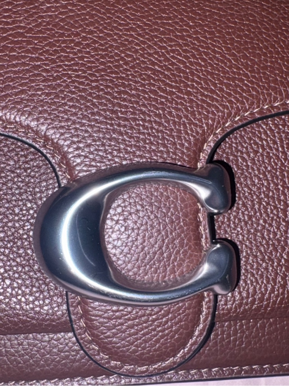 Coach Tabby Shoulder Bag in Dark Brown - Picture 6 of 8